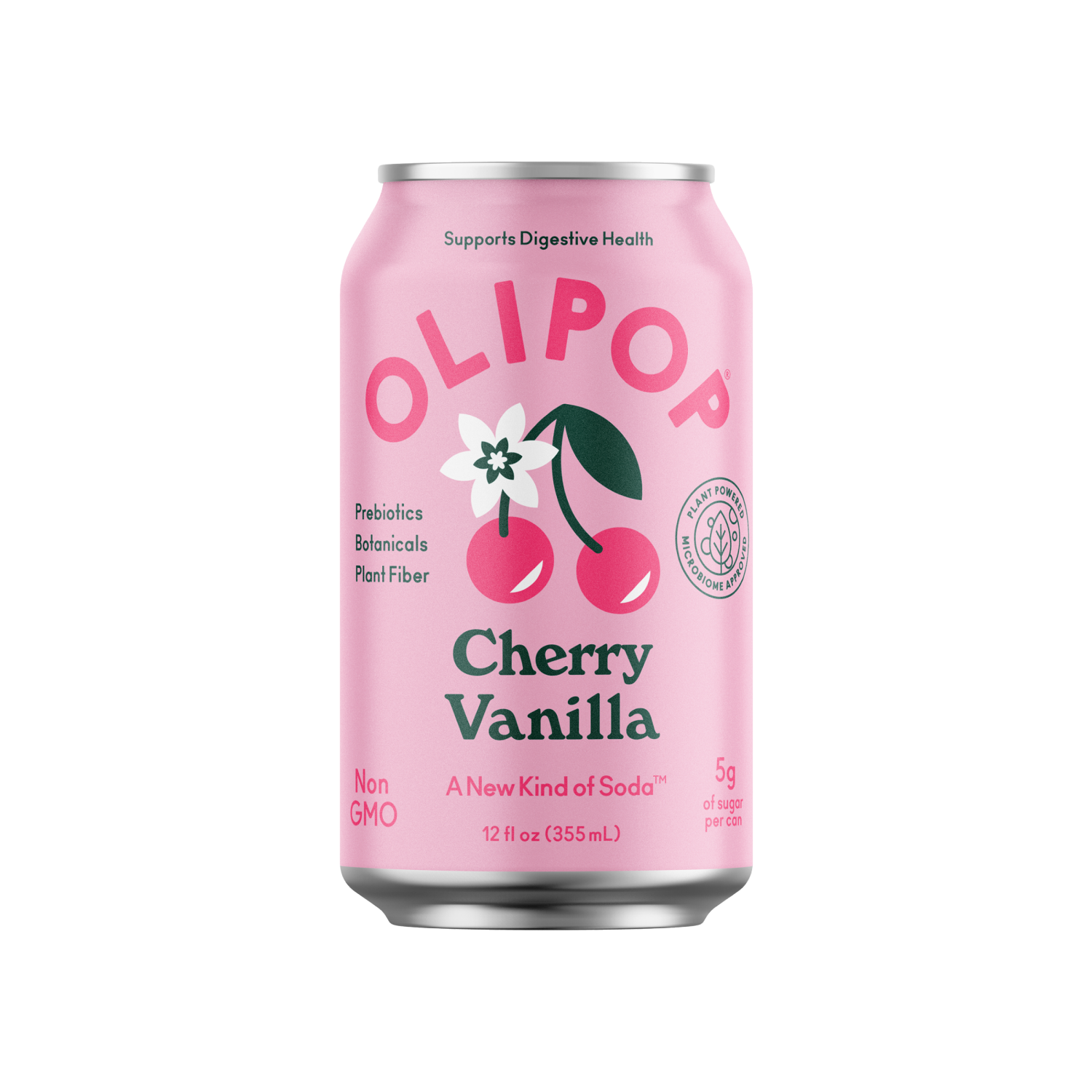 slide 1 of 3, Olipop Sparkling Tonic, Cherry Vanilla - 12 fl oz, 12 fl oz