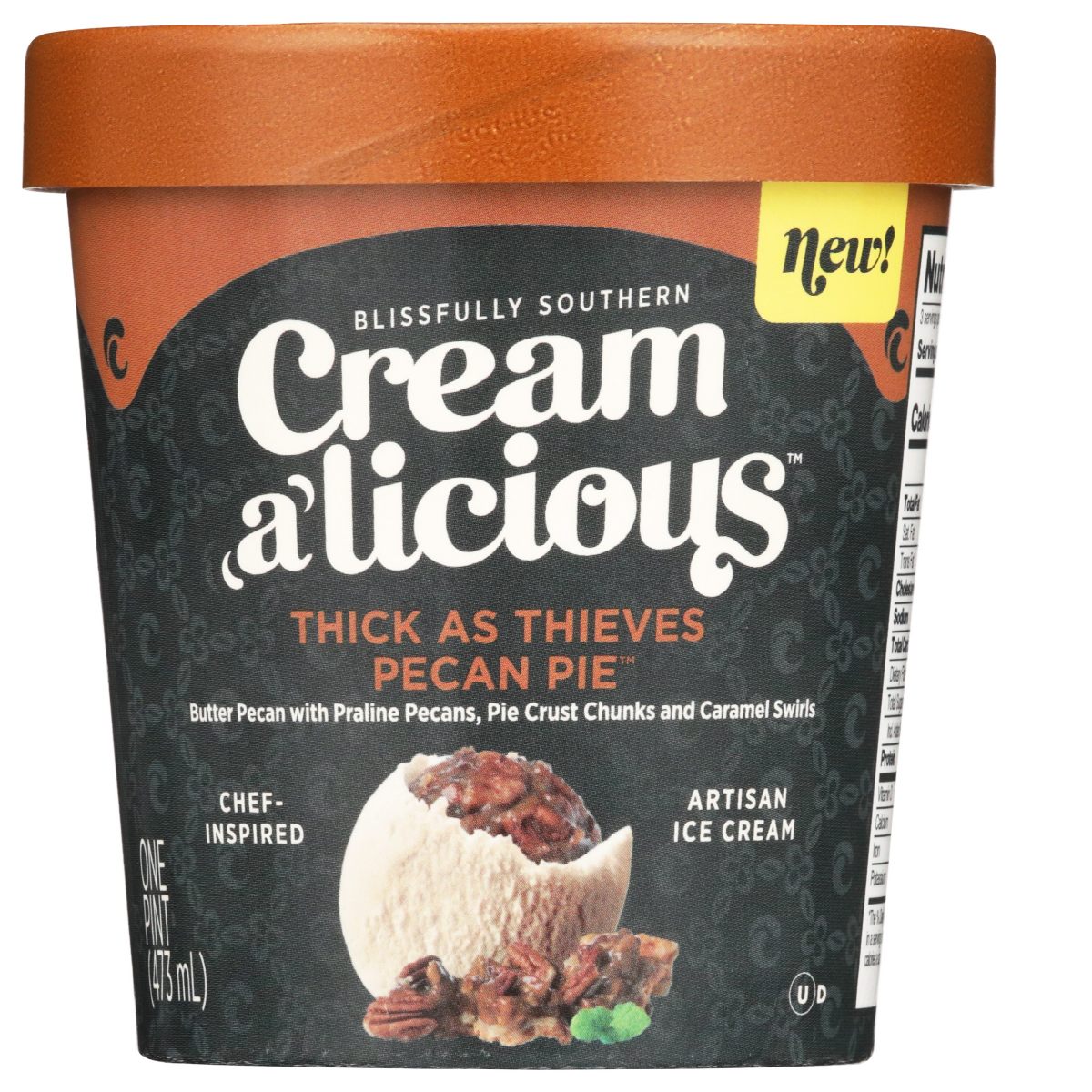 slide 1 of 5, Creamalicious Pecan Pie Ice Cream, 16 oz