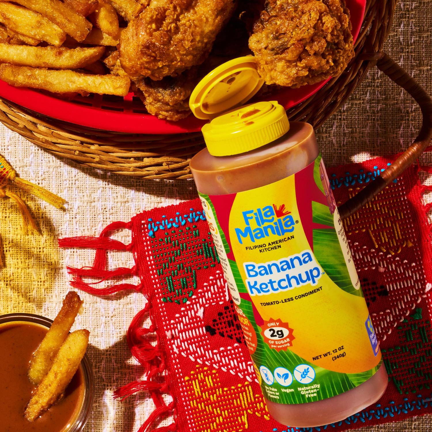 slide 3 of 4, Fila Manila Banana Ketchup, 12 oz