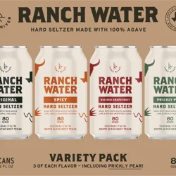 Ranch Water Variety Pack Hard Seltzer 12 - 12 fl oz Cans