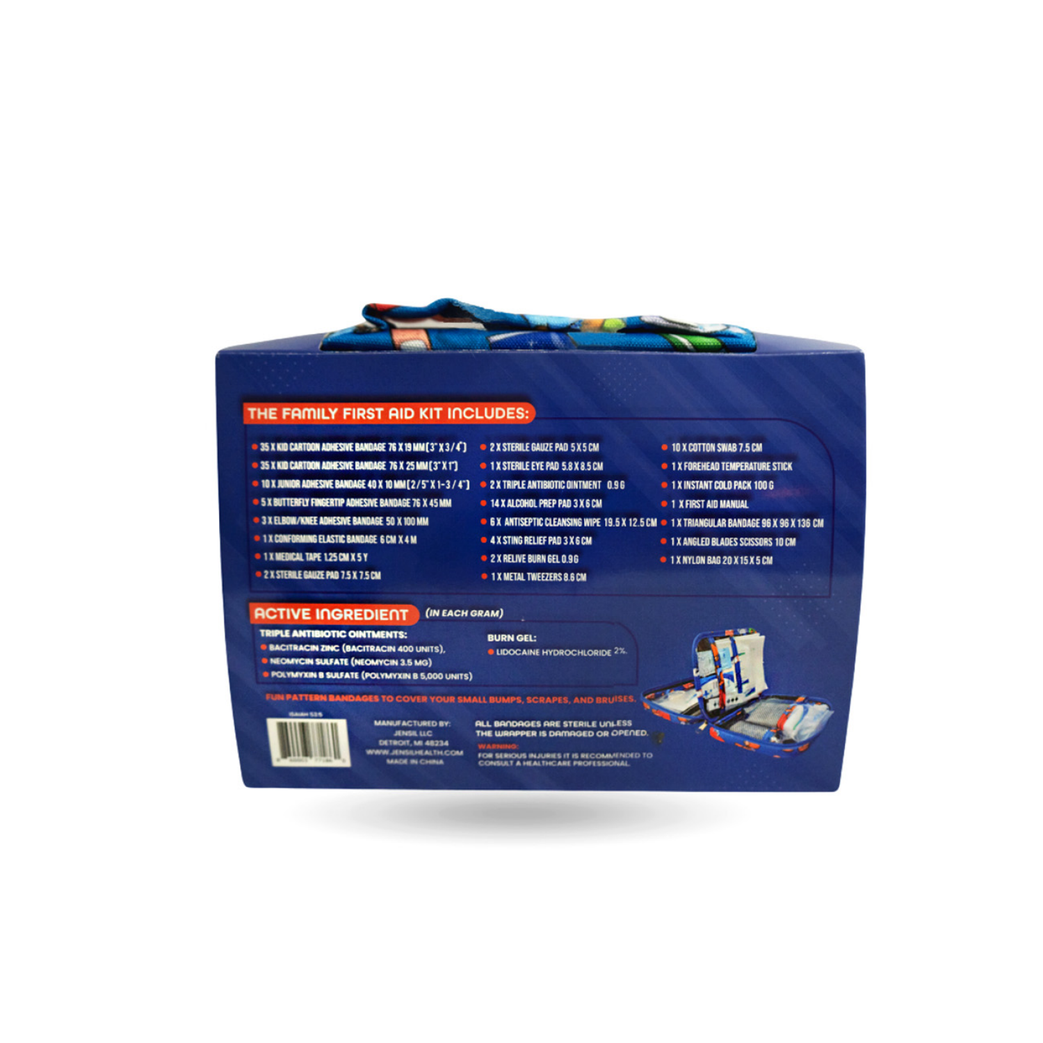 slide 2 of 3, Jensil Family First Aid Kit, 1 ct