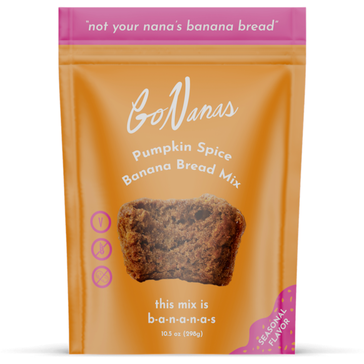 slide 1 of 1, GoNanas Pumpkin Spice Banana Bread Mix, 10.5 oz