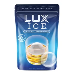 Lux Ice Slow-Melt Premium Crystal Clear Spheres 6 Spheres