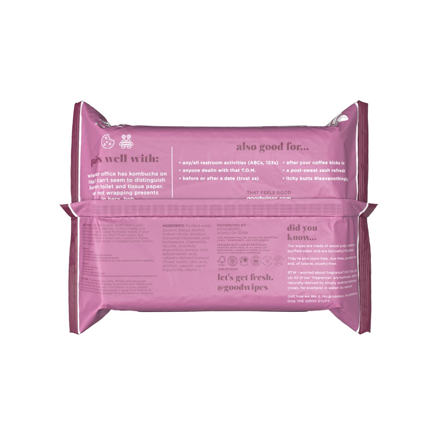 slide 2 of 4, Goodwipes Rosewater Flushable Wipes - 120ct, 120 ct