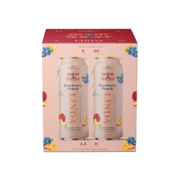 Mom Water Blueberry Peach - Linda - 4pk/12fl oz Cans