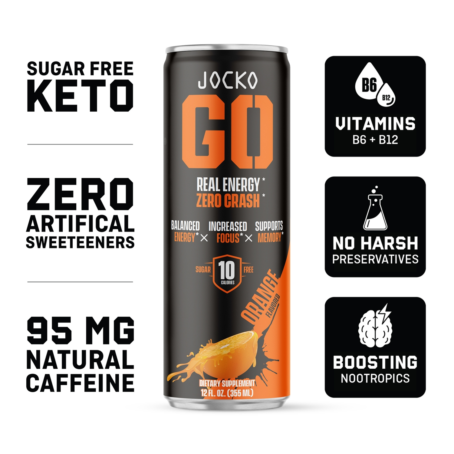 slide 4 of 7, Jocko GO Orange, 12 fl oz