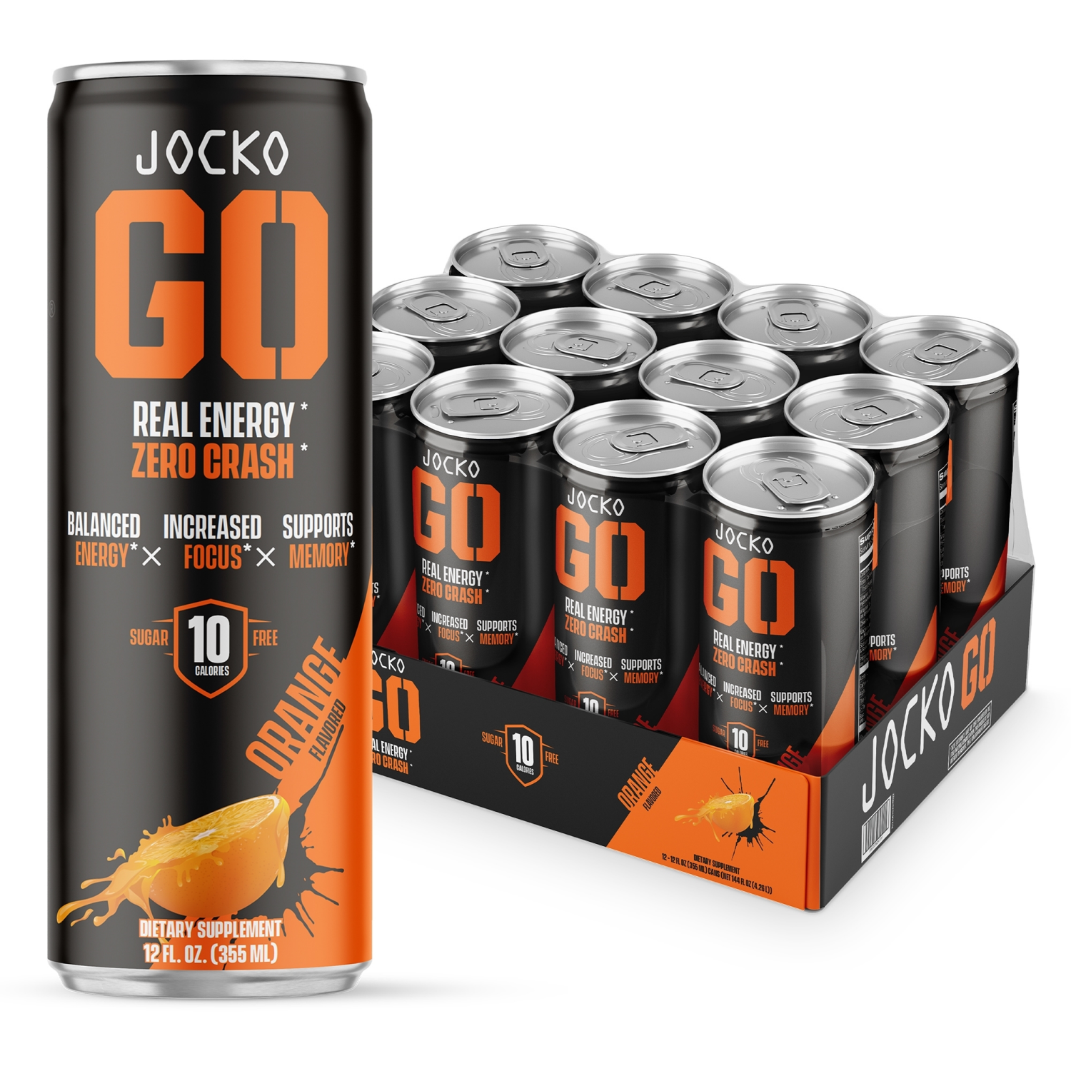 slide 7 of 7, Jocko GO Orange, 12 fl oz