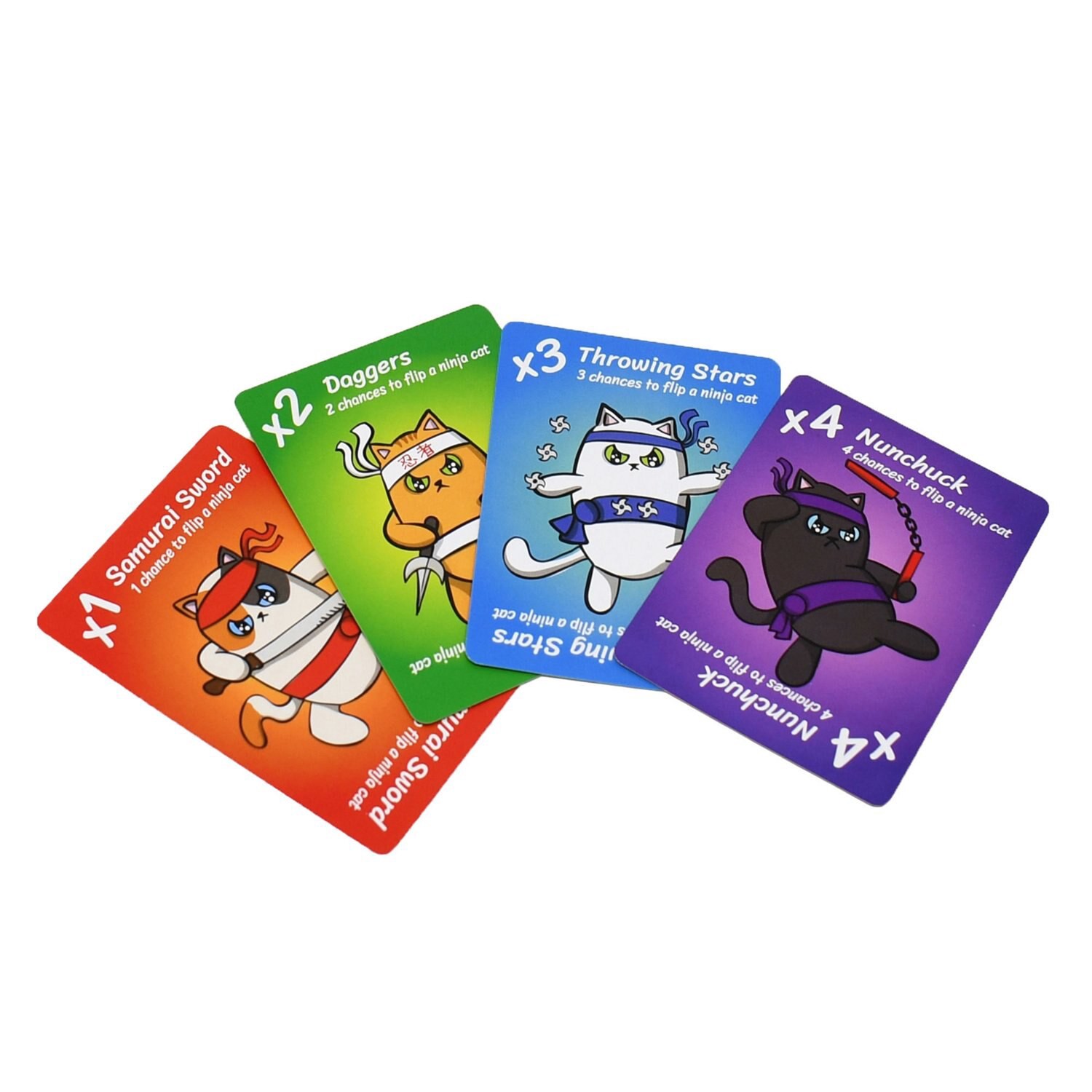 slide 4 of 5, Non Brand Moon Sprocket Games Ninja Cat Cucumber Attack! The Card Games, 1 ct