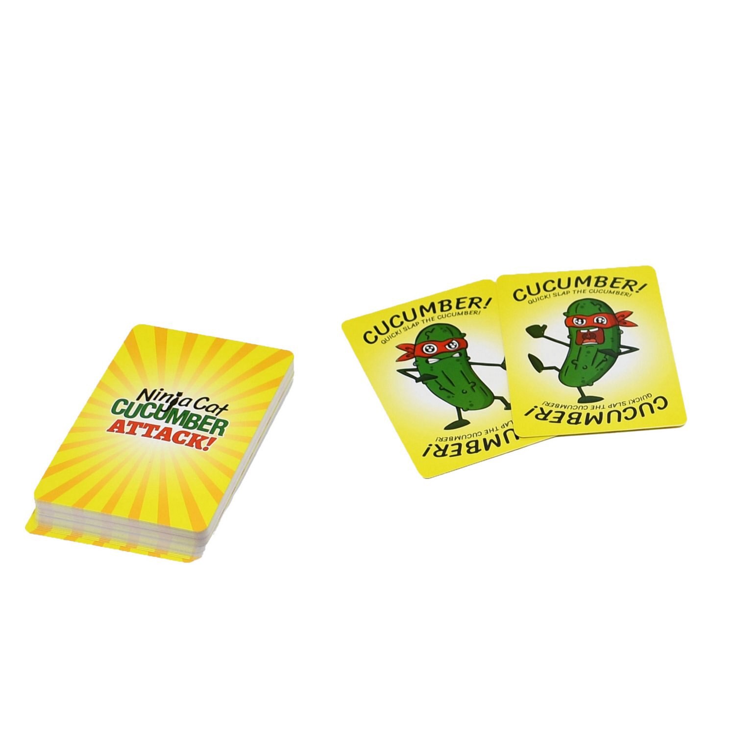 slide 2 of 5, Non Brand Moon Sprocket Games Ninja Cat Cucumber Attack! The Card Games, 1 ct