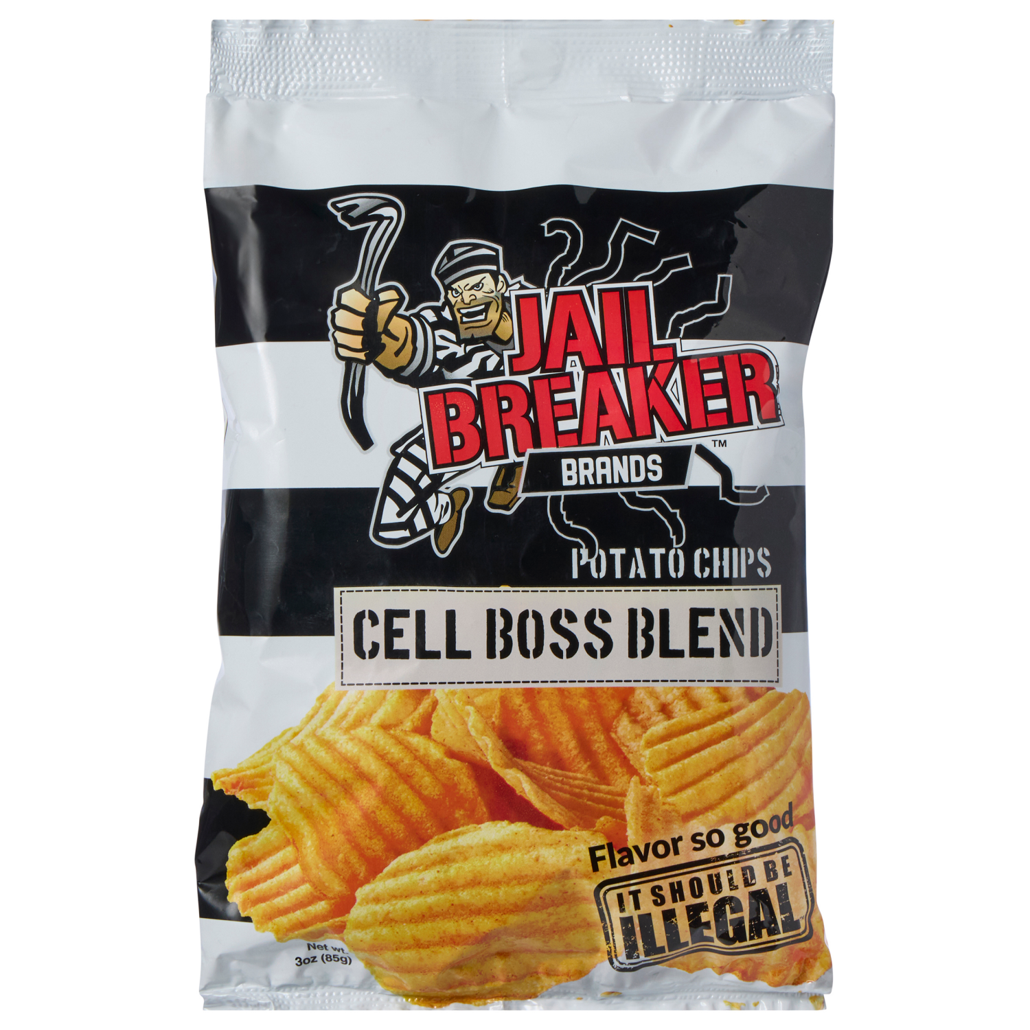 slide 1 of 2, Jail Breaker Potato Chips Cell Boss Blend 3 Oz, 3 oz