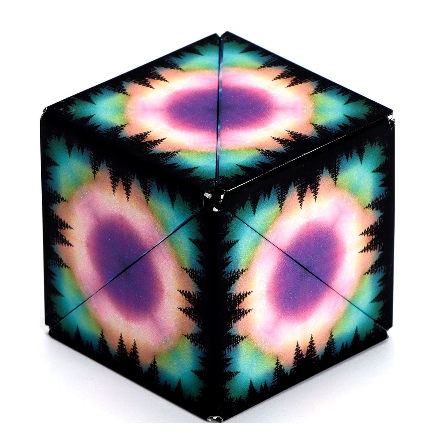slide 4 of 4, Shashibo Magnetic Puzzle Cube, 4 Assorted Styles, 1 ct