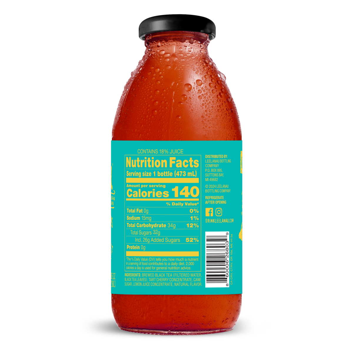 slide 2 of 2, Leelanau Cherry Half & Half - 16 oz, 16 oz