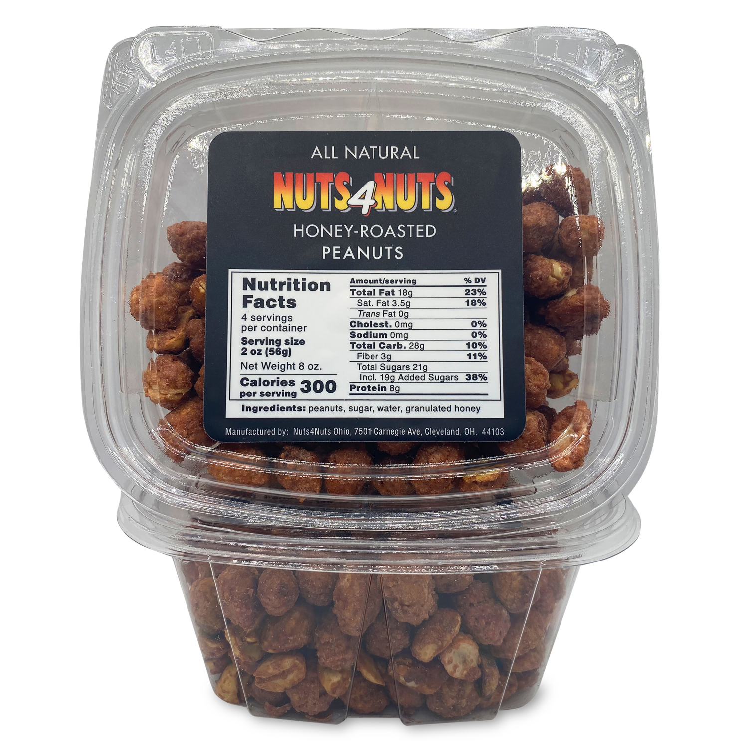 slide 1 of 1, Honey-Roasted Peanuts, 8 oz