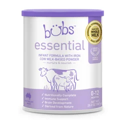 Bubs Essential Infant Formula With Iron Cow Milk-Based Powder