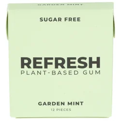 Refresh Sugar Free Plant-Based Garden Mint Gum 12 ea