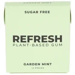 Refresh Sugar Free Plant-Based Garden Mint Gum 12 ea
