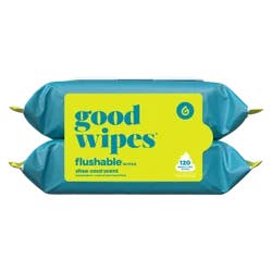 Goodwipes Shea-Coco Flushable Wipes - 120ct