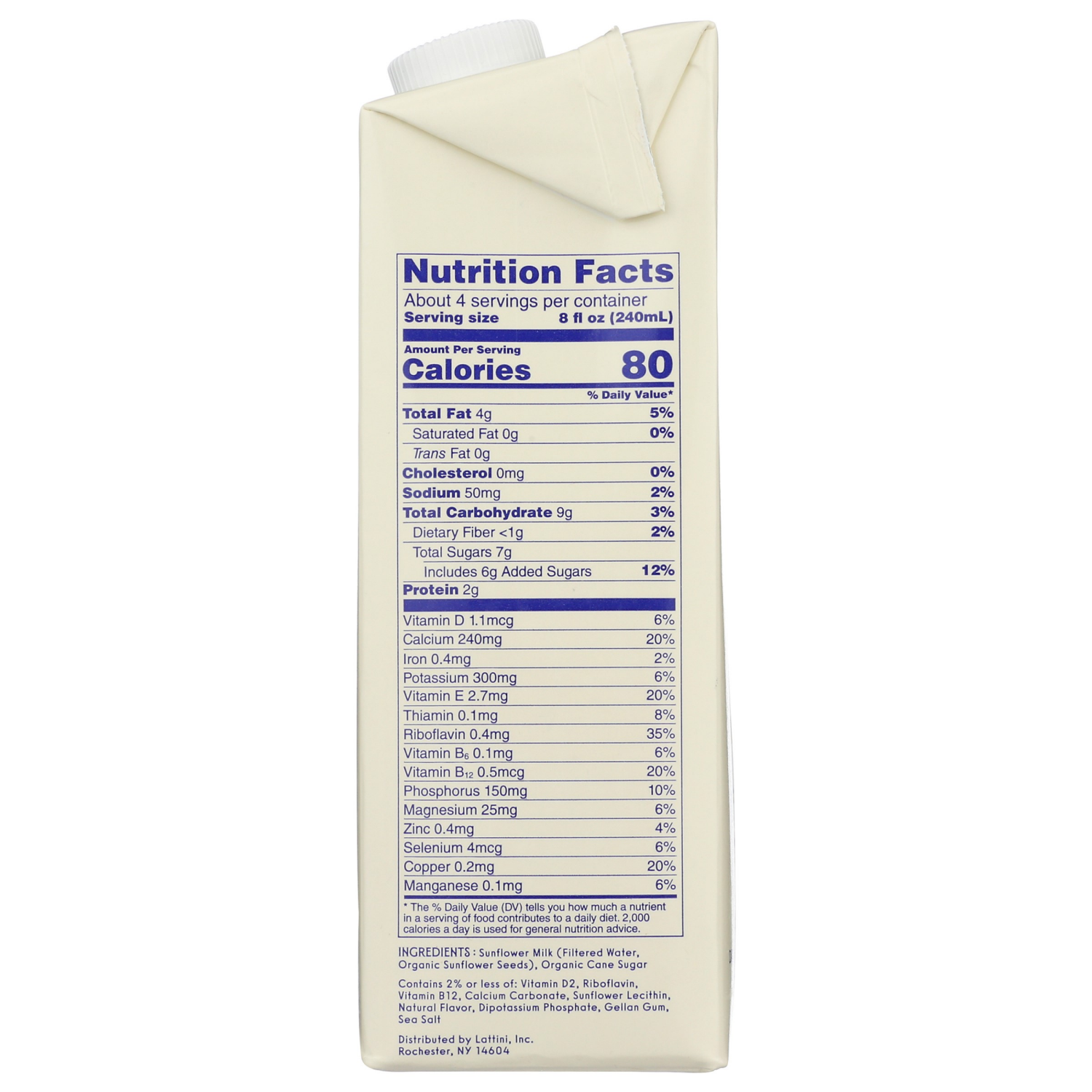 slide 2 of 3, Lattini Original Sunflower Seed Milk - 32 fl oz, 32 fl oz