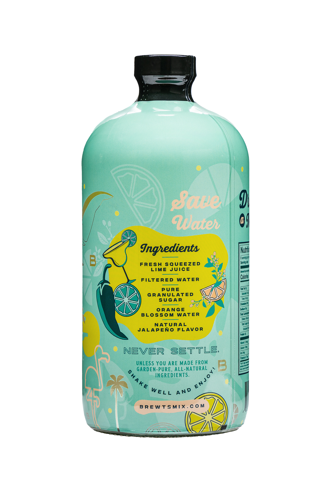 slide 3 of 3, Brewt's Jalapeno Margarita Mix, 32 fl oz