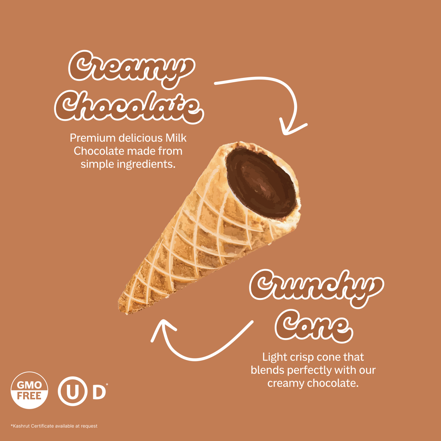 slide 3 of 5, Muddy Bites Milk Waffle Cone Snacks - 2.3 oz, 2.3 oz