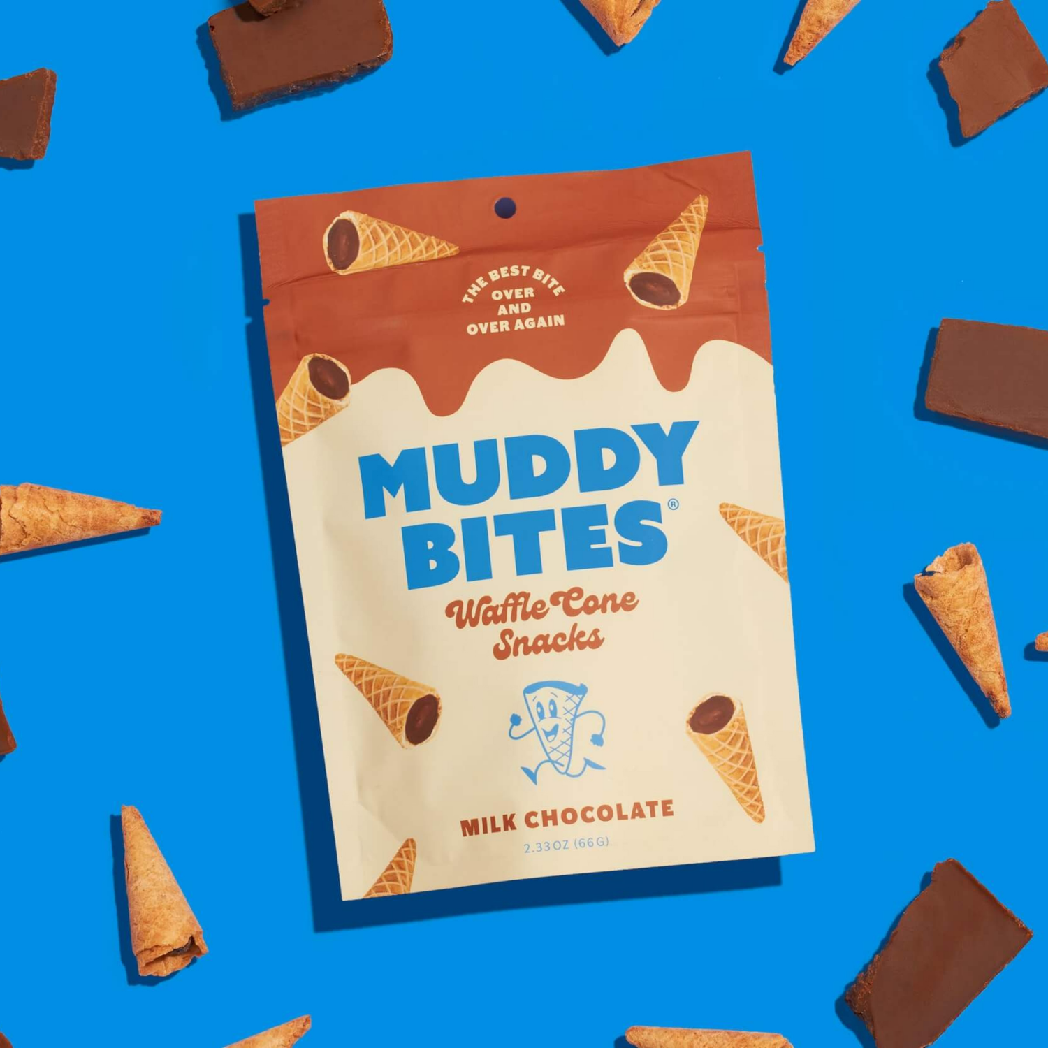 slide 7 of 8, Muddy Bites Milk Waffle Cone Snacks - 2.3 oz, 2.3 oz