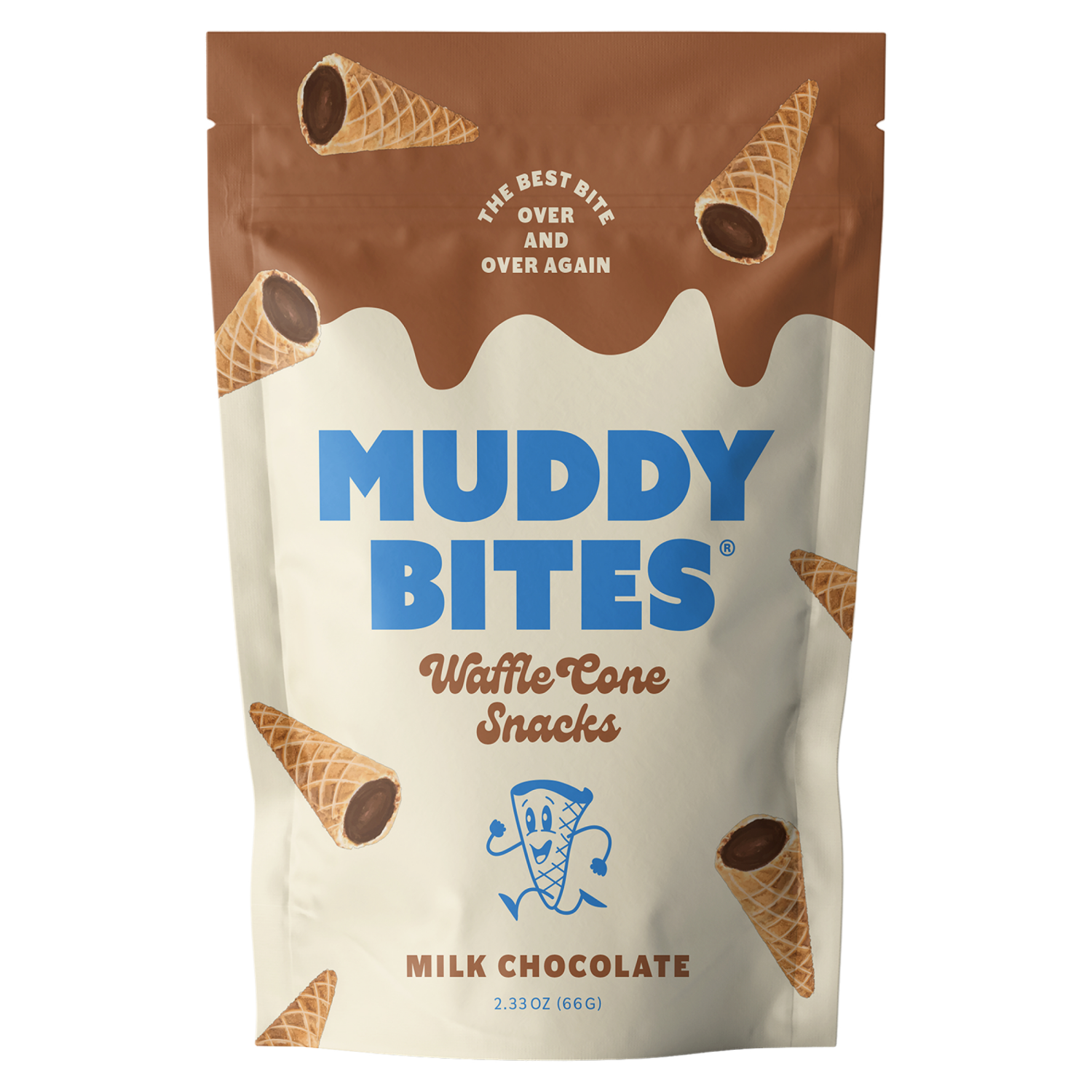 slide 1 of 5, Muddy Bites Milk Waffle Cone Snacks - 2.3 oz, 2.3 oz