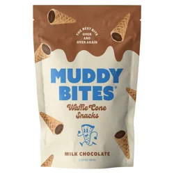 Muddy Bites Milk Waffle Cone Snacks - 2.3 oz