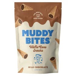 Muddy Bites Milk Waffle Cone Snacks - 2.3 oz