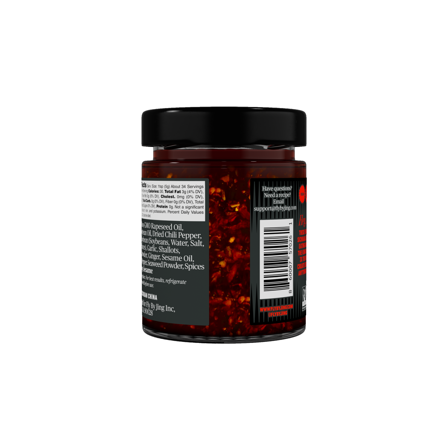 slide 2 of 3, Fly by Jing Xtra Spicy Chili Crisp Hot Sauce 6 oz, 6 oz