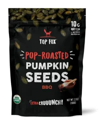 Top Fox Pop-Roasted BBQ Pumpkin Seeds 3.5 oz