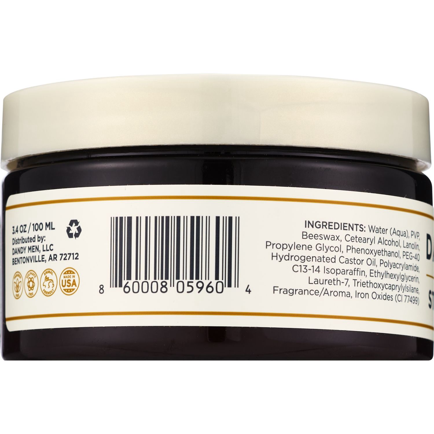 slide 3 of 5, Dandymen Styling Paste, 3.4 oz