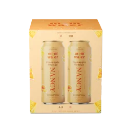 Mom Water Pineapple Orange - Nancy - 4pk/12 fl oz Cans