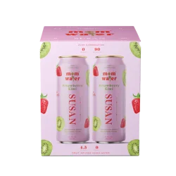 Mom Water Susan Strawberry Kiwi 4Pk Can 12Oz