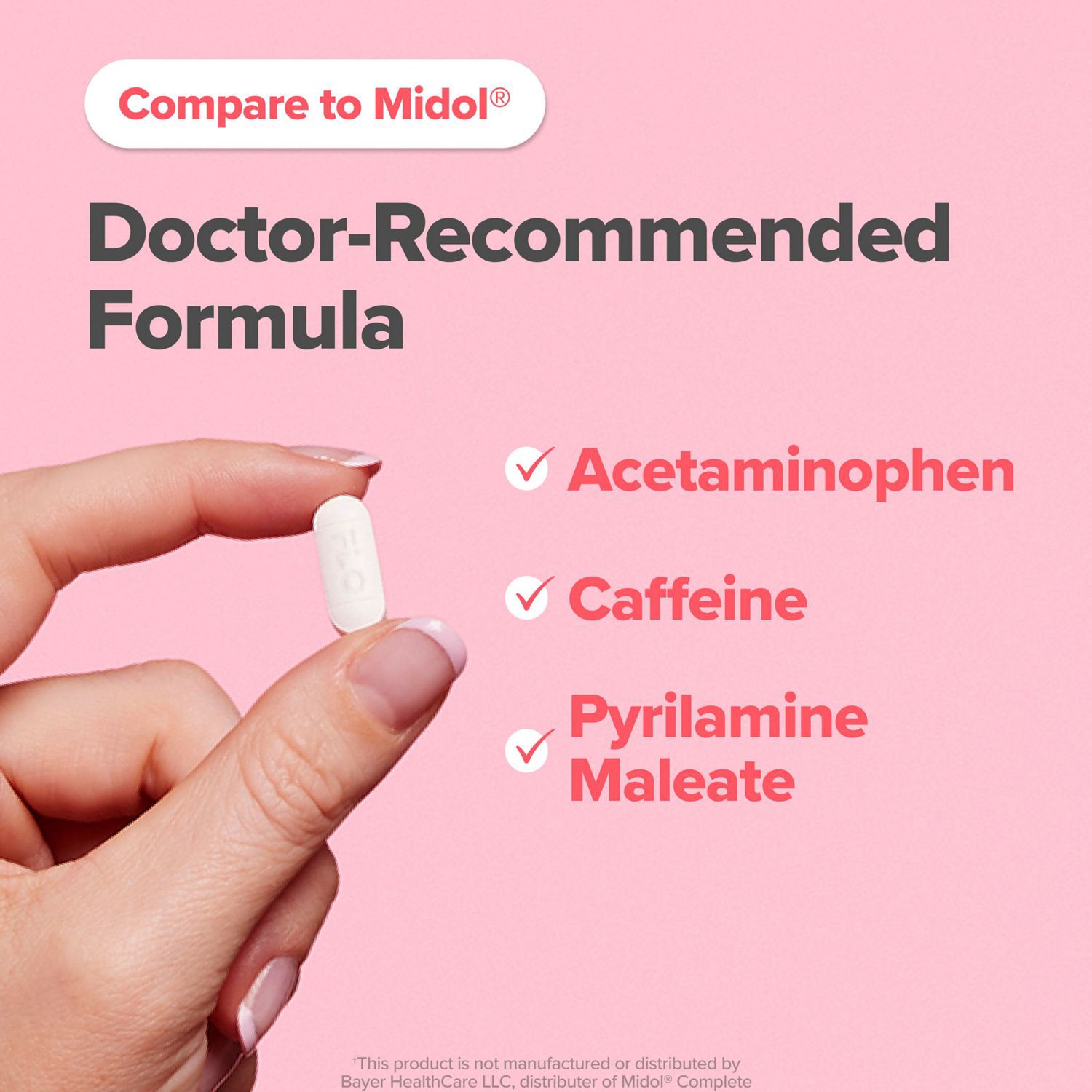 slide 4 of 5, O Positiv Health FLO PMS Complete Tablets for Relief from Menstrual Cramps, Bloating, Headache & Backache, Acetaminophen, Max Strength, 24 Ct, 24 ct
