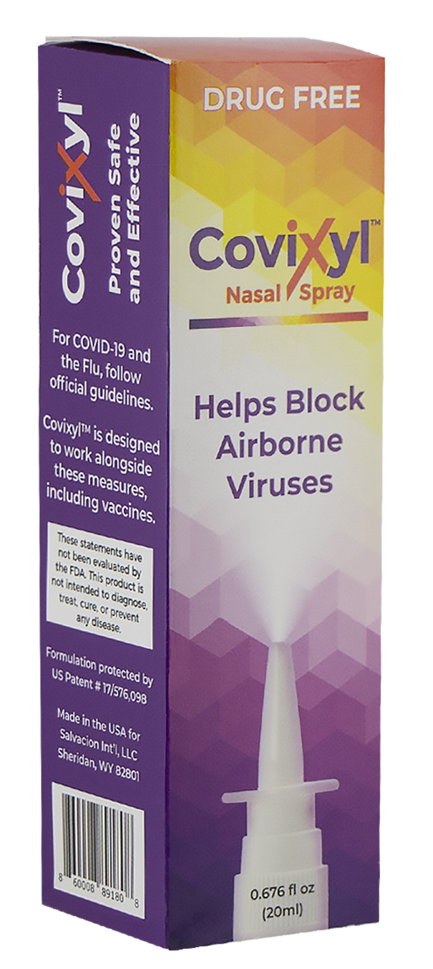 slide 5 of 5, Covixyl Drug-Free Nasal Spray 20 ml, 20 ml