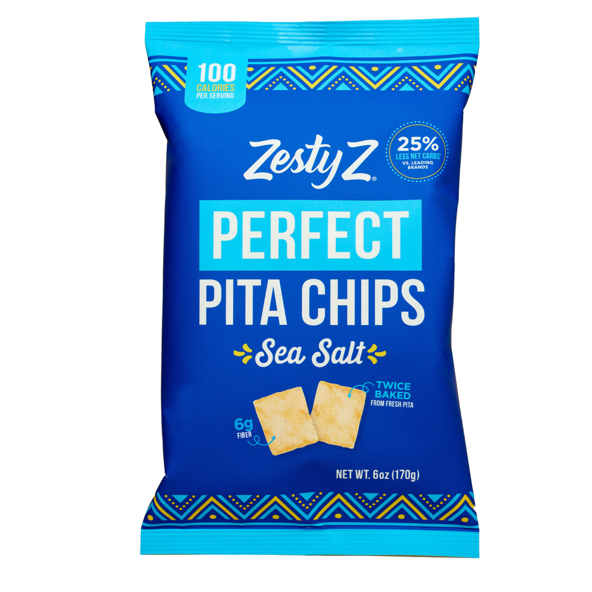 slide 1 of 2, Zesty Z Perfect Pita Chips Sea Salt 6 oz, 6 oz