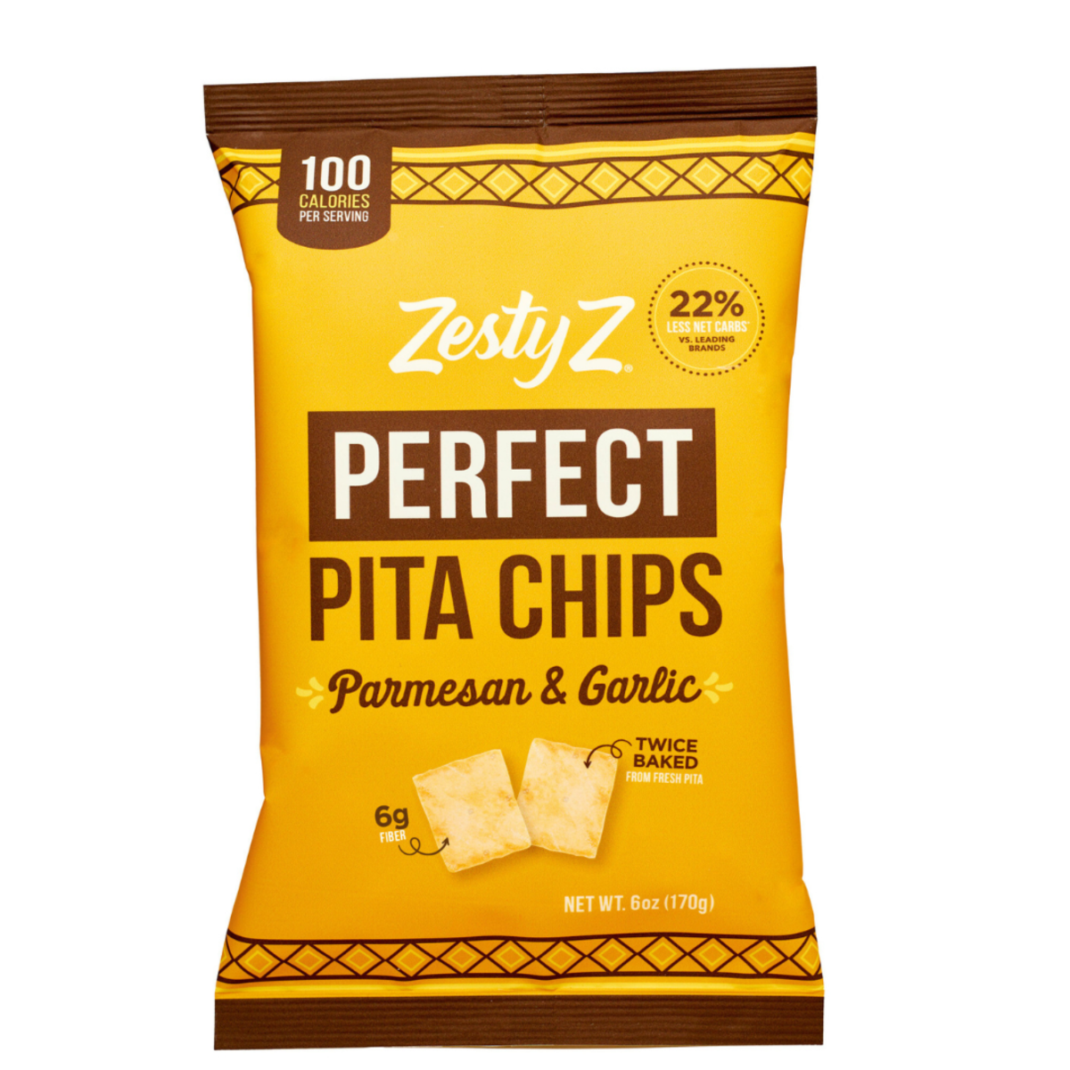 slide 1 of 2, Zesty Z Pita Chips Garlic Parm, 6 oz