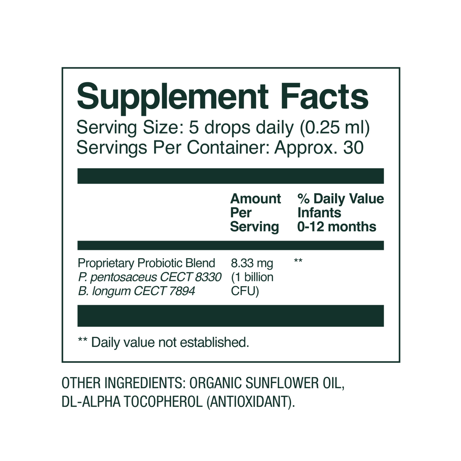 slide 5 of 5, Bobbie Organic Probiotic Drops 8mL, 8 ml