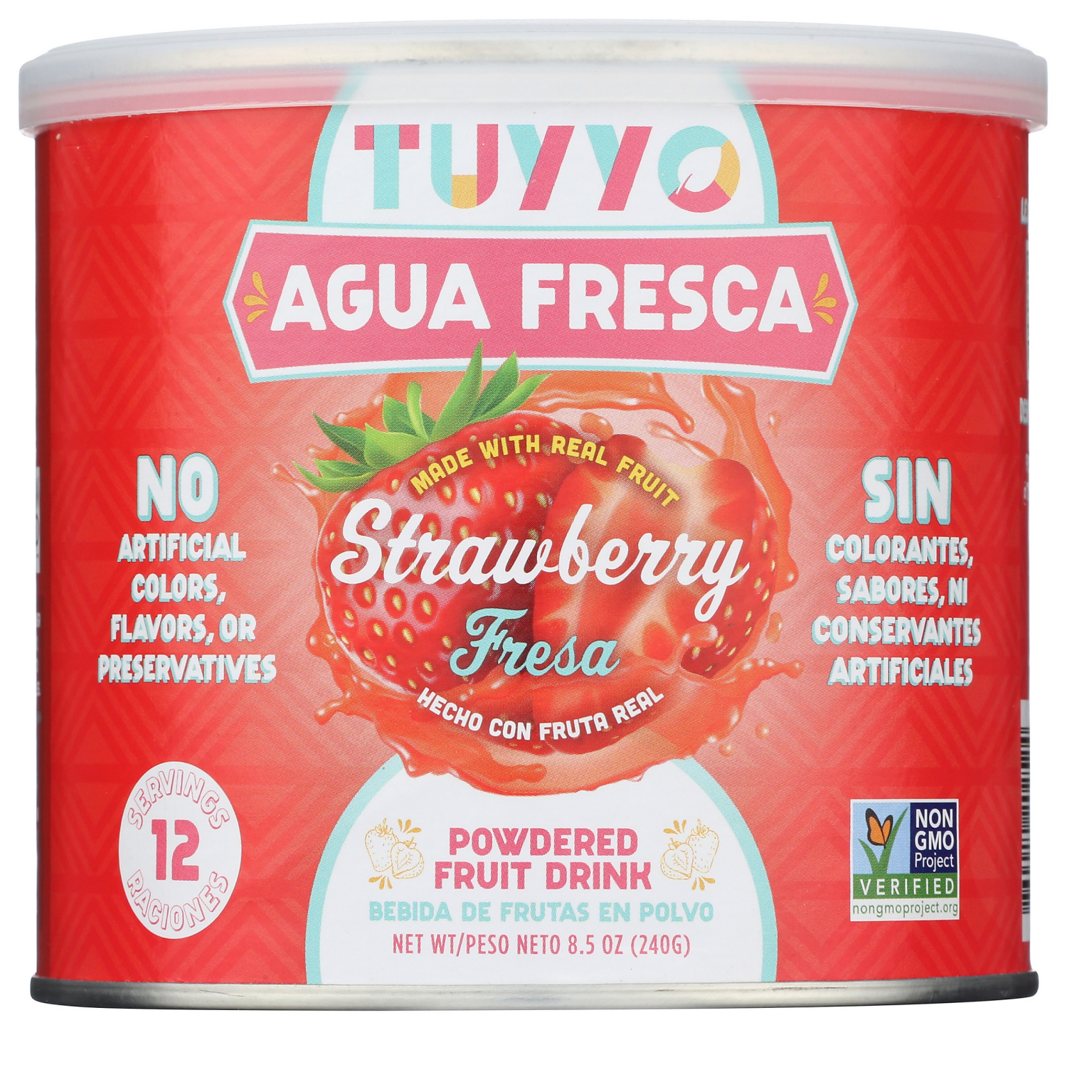 slide 1 of 2, Tuyyo Mix Agua Fresca Strwbrry 8.5 Oz, 8.5 oz