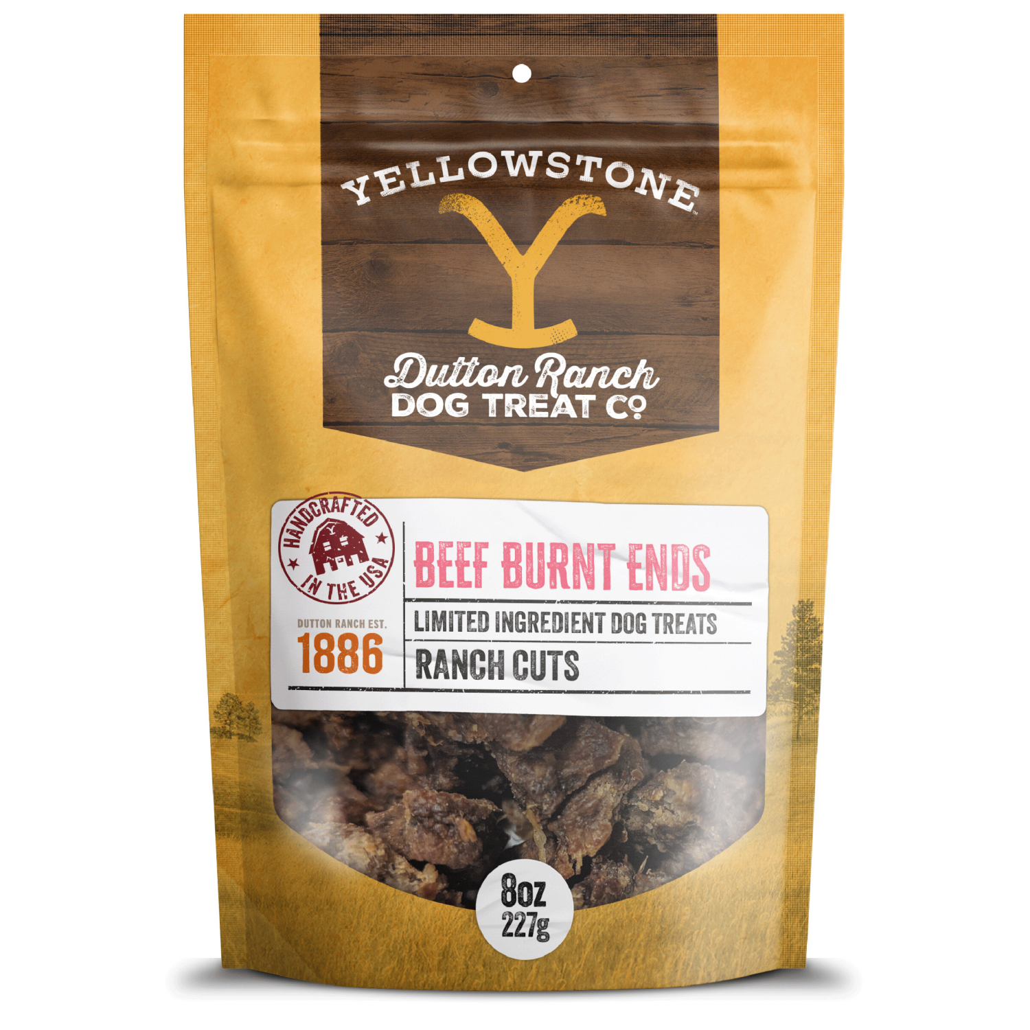 slide 1 of 1, Yellowstone Beef Burnt Ends Dog Treats, 8 oz