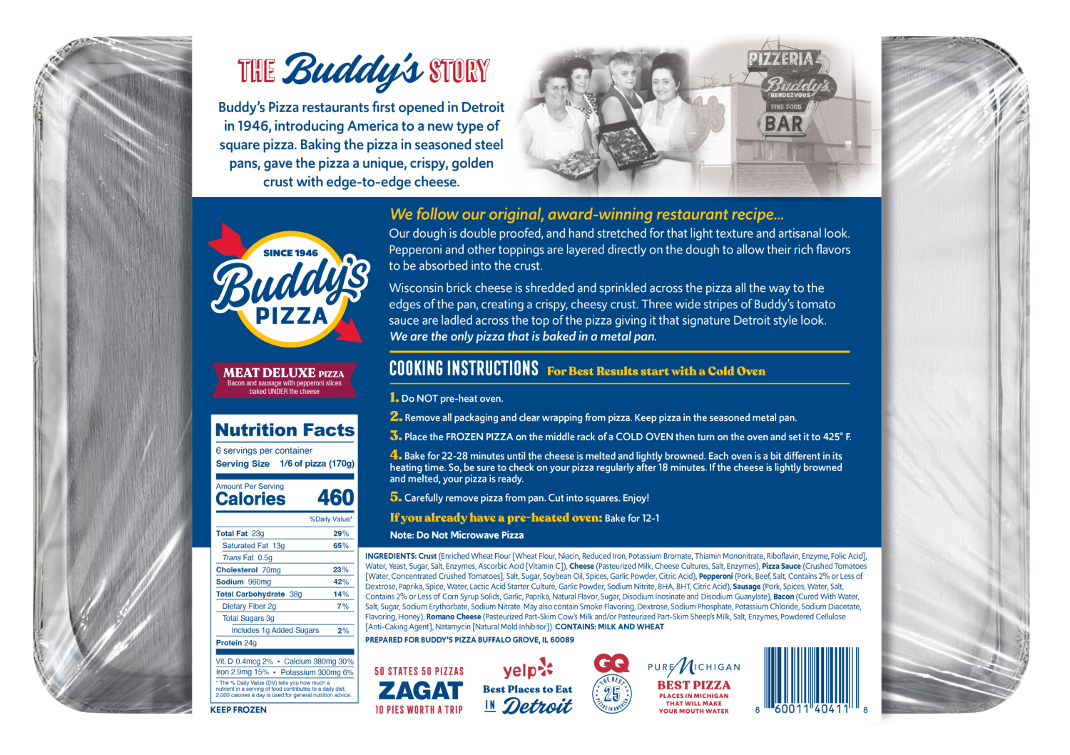 slide 2 of 2, BUDDYS Buddy's Pizza Meat Deluxe Pizza 31.5oz, 31.5 oz