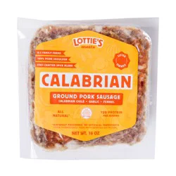 LOTTIES MEATS CALABRIAN GROUND PORK SAUSAGE