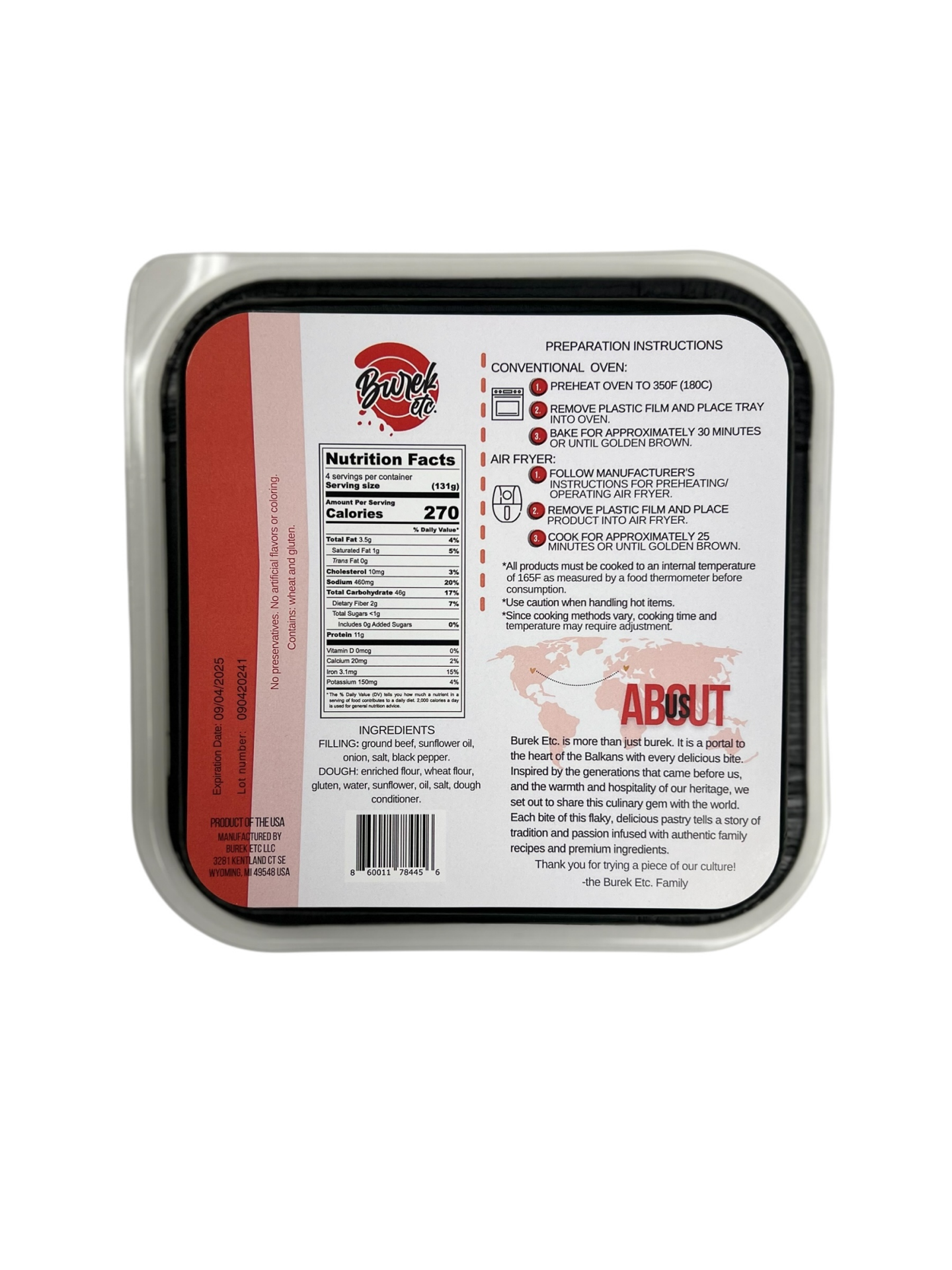 slide 2 of 2, Burek etc. Beef Bites, 19 oz