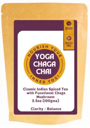 YOGA CHAGA CHAI CLASSIC INDIAN SPICED TEA W/CHAGA MUSHROOMS 3.5oz