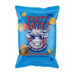 Tasty Nate's Beef Tallow Fried Potato Chips - Summer Burger