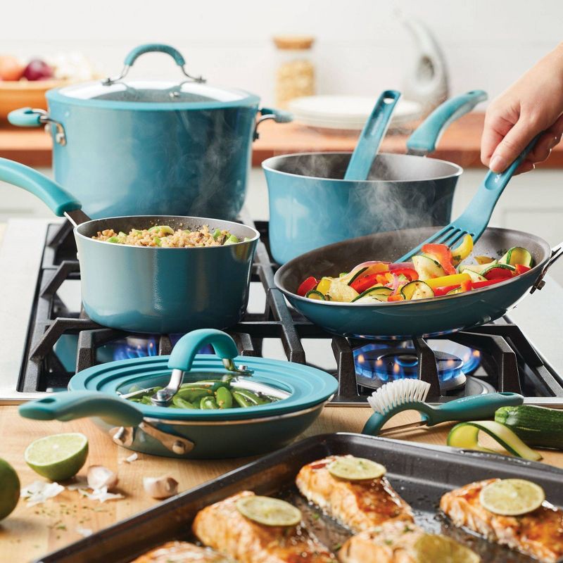 Rachael Ray Cook + Create Aluminum Nonstick Frying Pan 10 Agave