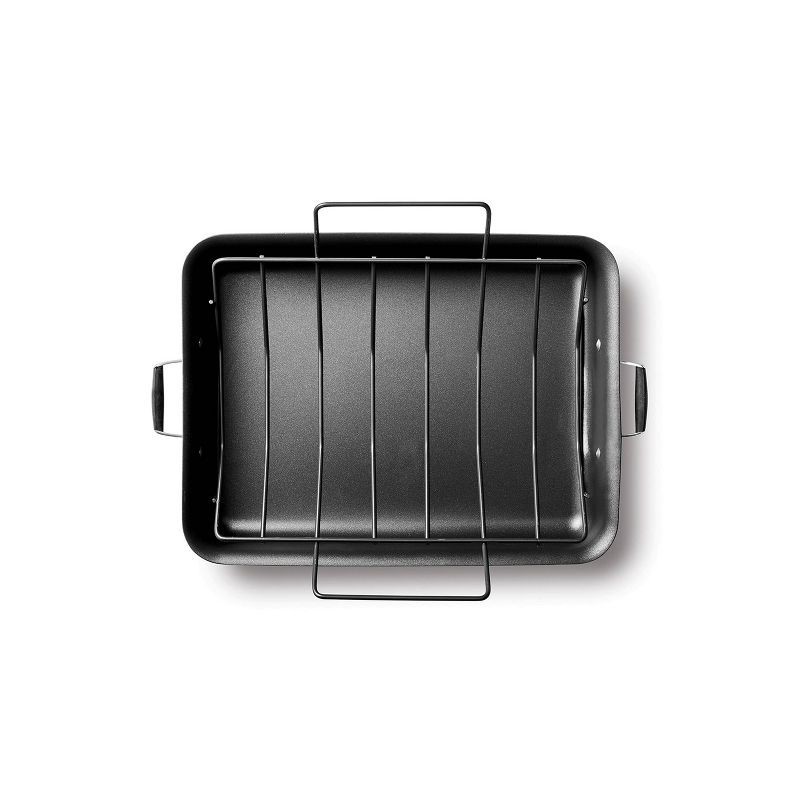 slide 1 of 2, Select by Calphalon Nonstick with AquaShield 16" Roaster with Rack, 1 ct