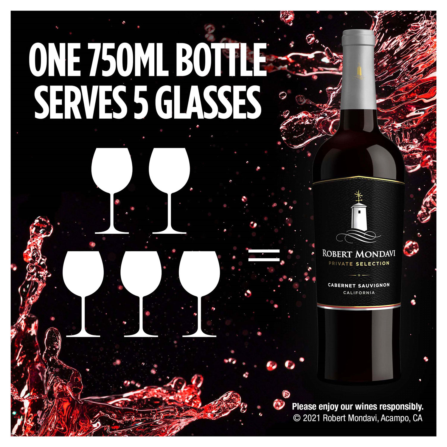 slide 2 of 5, Robert Mondavi Private Selection California Cabernet Sauvignon 750 ml, 750 ml