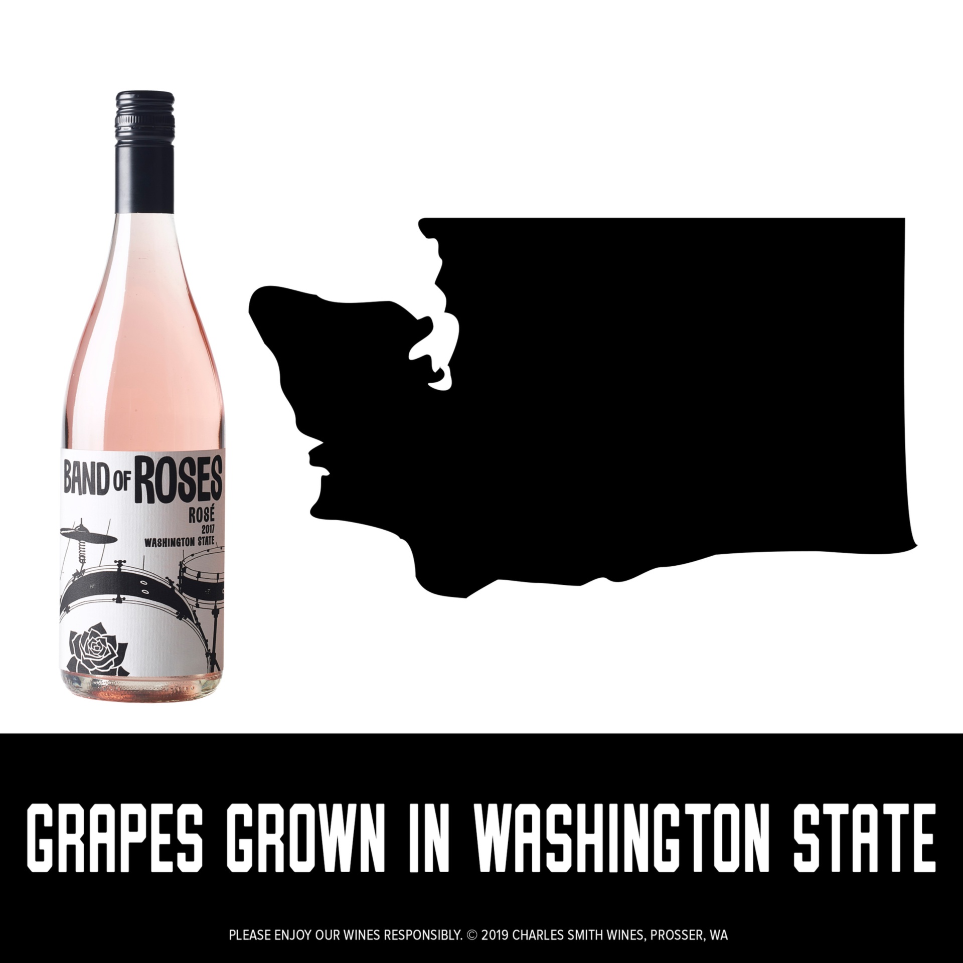 slide 5 of 7, Band Of Roses Rose Wine by Charles Smith Wines, 750 ml