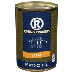 Rouses Markets Pitted Black Olives Large 6 oz